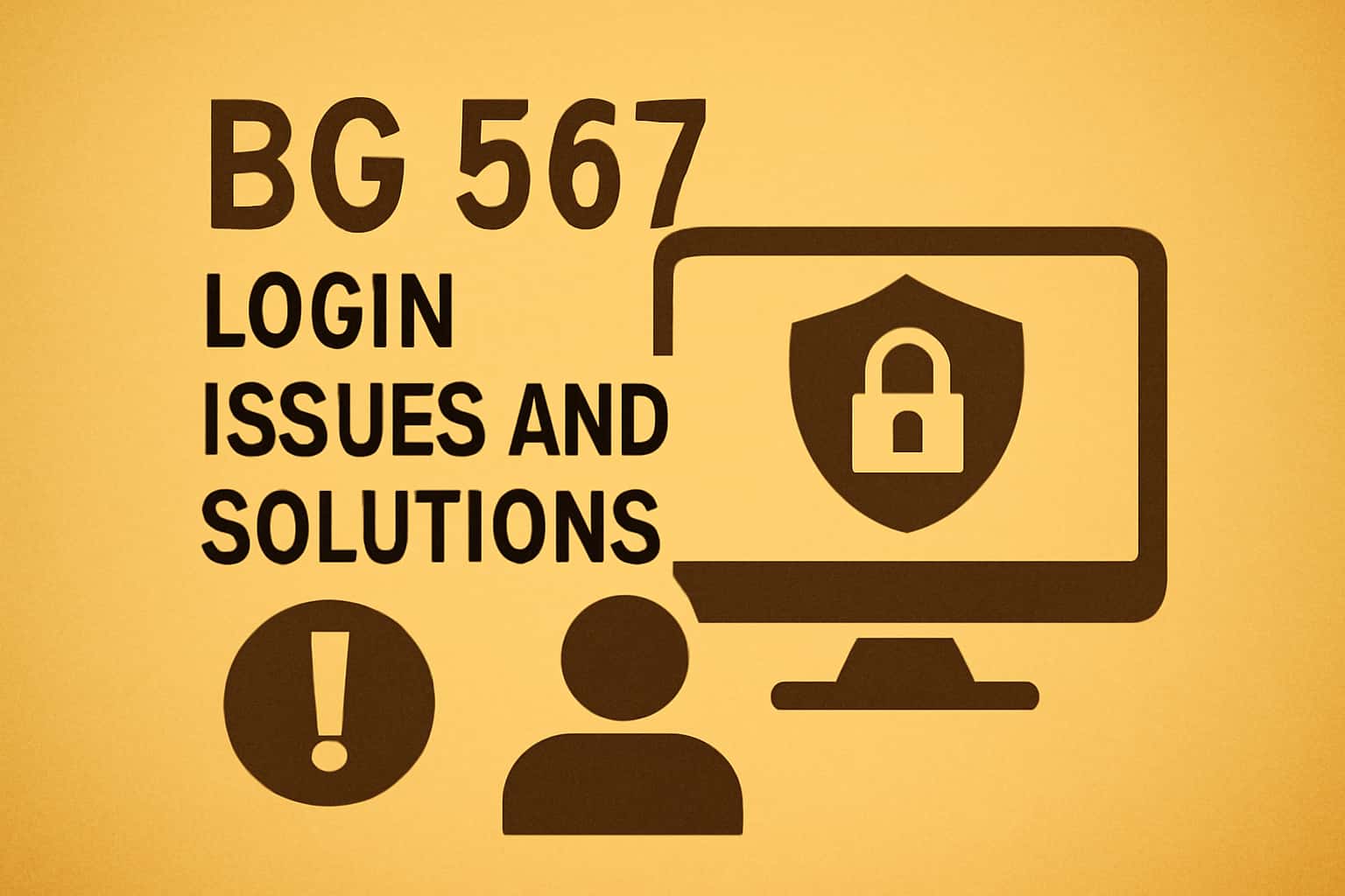 A visual representation of BG 567 login issues and solutions.