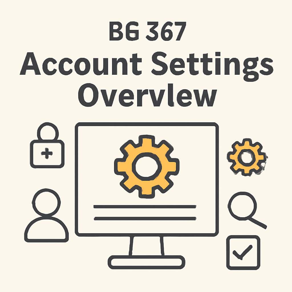 An illustration detailing the steps for managing BG 567 account settings.