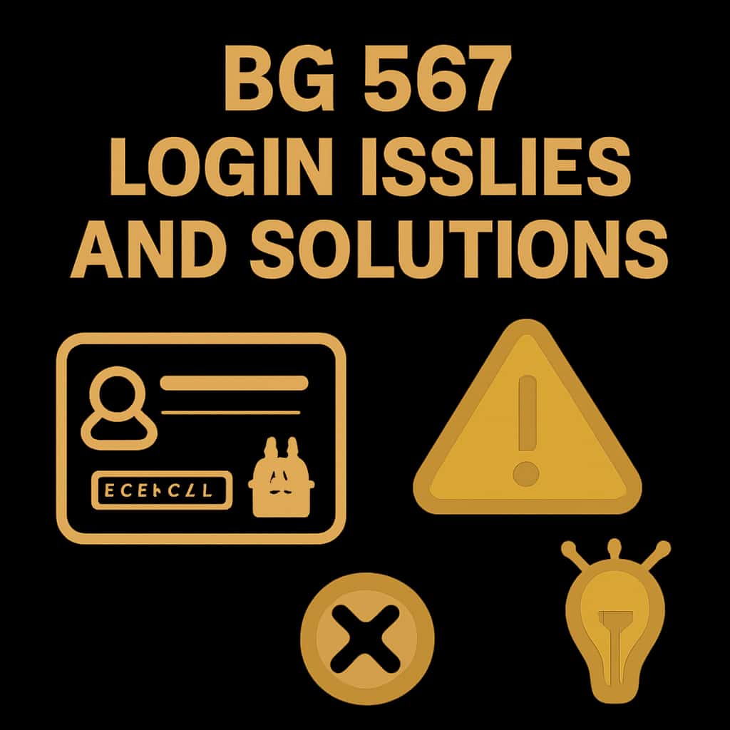 An illustration of common BG 567 login problems.