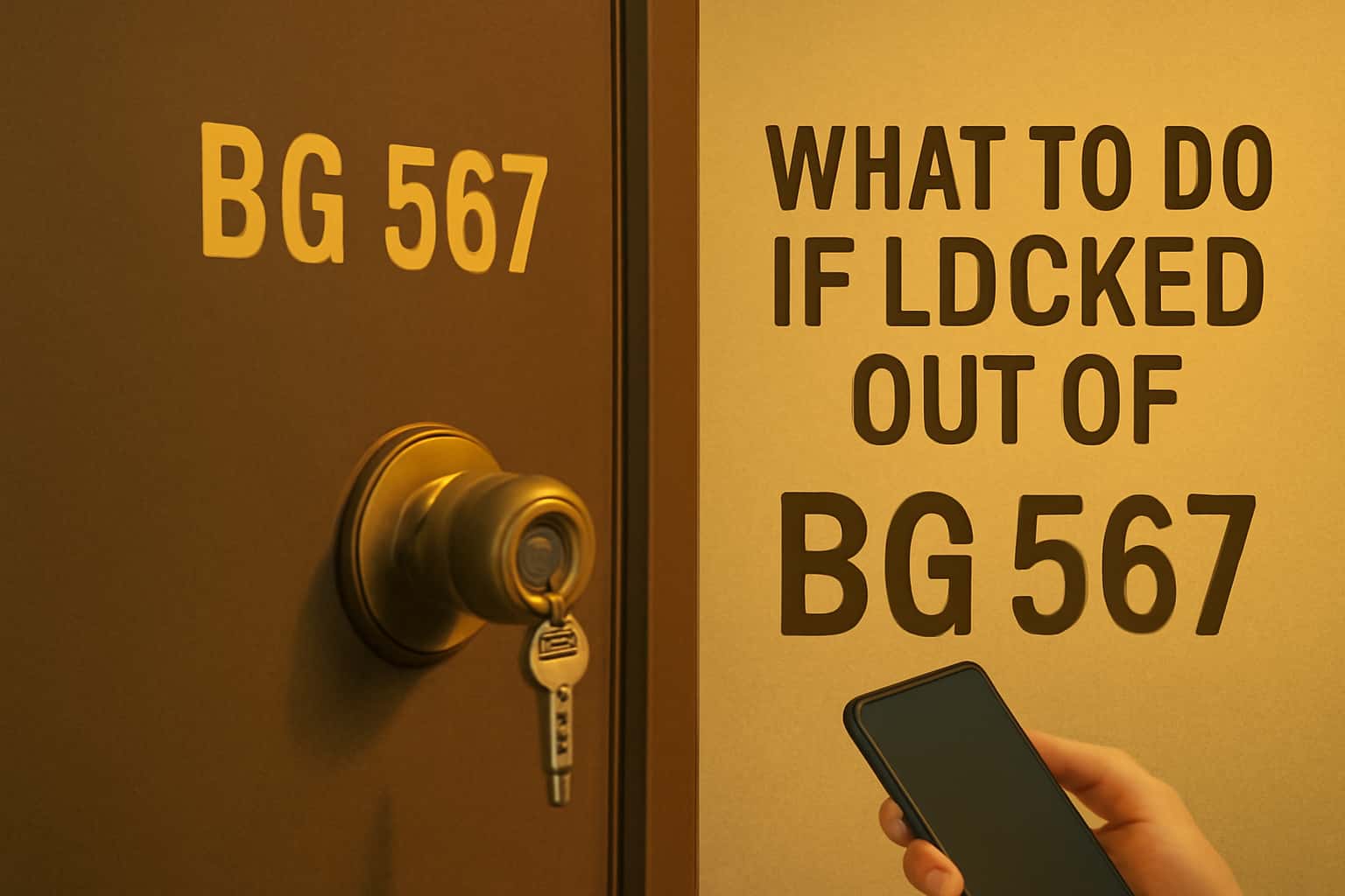 A futuristic scene depicting solutions for being locked out of BG 567.