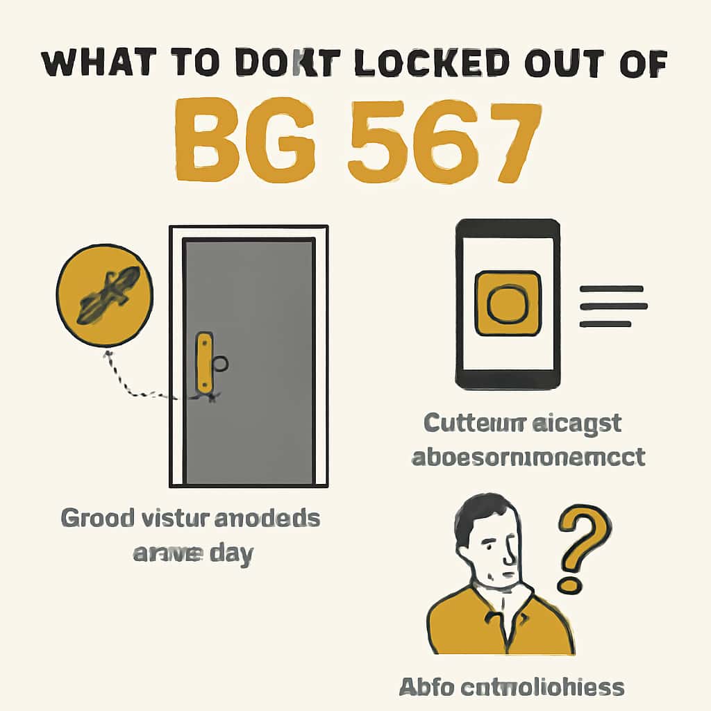 An educational diagram for troubleshooting BG 567 access.