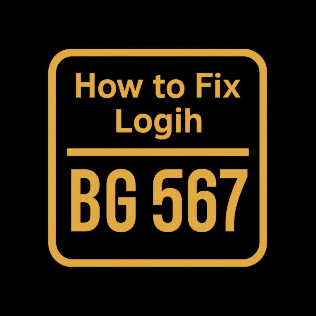 An icon representing the guide for fixing BG 567 login problems.