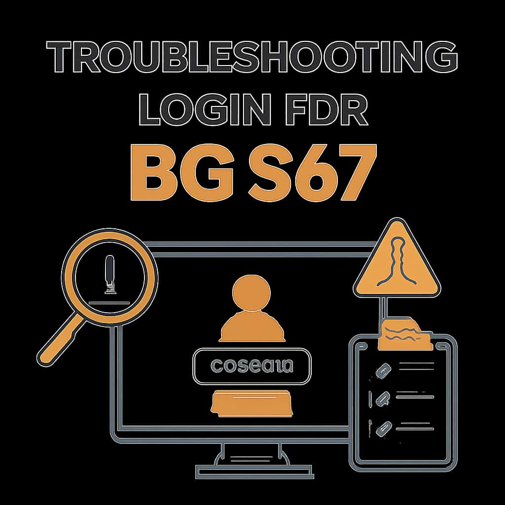 An educational diagram illustrating common login issues for BG 567.